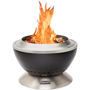imageCuisinart COH800 Cleanburn Smokeless 24quot Fire Pit with Wind Guard Easy Clean Removable Base for Ash and Locking BaseCleanburn 24 Fire Pit