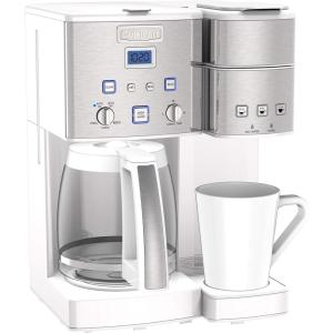 imageCuisinart SS15W Maker Coffee Center 12Cup Coffeemaker and SingleServe Brewer White Stainless SteelWhite