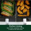 imageCuisinart Dual Basket Air Fryer Two Baskets Totals 11 QT 4 Function Air Fryer to Air Fry Roast Bake ampamp Keep Warm Features Sync Finish ampamp Settings Toss Reminder Automatic Warm Mode ampamp AutoPause