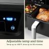 imageCuisinart Dual Basket Air Fryer Two Baskets Totals 11 QT 4 Function Air Fryer to Air Fry Roast Bake ampamp Keep Warm Features Sync Finish ampamp Settings Toss Reminder Automatic Warm Mode ampamp AutoPause