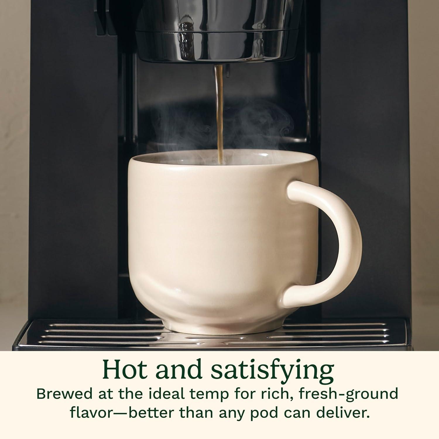 imageCuisinart Coffee Maker Custom Grind and Brew Single Cup Coffee Maker 6 Cup Sizes Builtin Stainless Steel Burr Mill Adjustable Strength Grind Control and Over Ice Feature Easy Cleaning DGB30