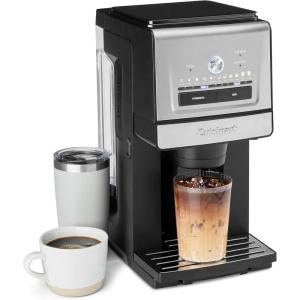 imageCuisinart Coffee Maker Custom Grind and Brew Single Cup Coffee Maker 6 Cup Sizes Builtin Stainless Steel Burr Mill Adjustable Strength Grind Control and Over Ice Feature Easy Cleaning DGB30