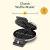 imageCuisinart Waffle Maker 1250W Round Classic Waffle Iron 5Setting Adjustable Browning Control WMRCANAS Brushed Stainless