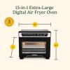 imageCuisinart 15in1 ExtraLarge Digital Air Fryer Oven with 9quotx13quot 2in1 Pan Air Fry 4 Lbs of Wings Cook a 13 Lb Turkey or 5 Lb Chicken Toast 9 Slices of Bread and Bake a 13quot Pizza TOA112