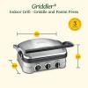imageCuisinart Griddler Indoor Grill Panini Press Sandwich Maker ampamp More 5in1 Grilling DishwasherSafe Nonstick Cooking Plates GR4NNAS Stainless Steel5in1 Griddler