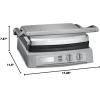 imageCuisinart Griddler Indoor Grill Panini Press Sandwich Maker ampamp More 5in1 Grilling DishwasherSafe Nonstick Cooking Plates GR4NNAS Stainless SteelDeluxe Griddler