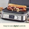 imageCuisinart Griddler Indoor Grill Panini Press Sandwich Maker ampamp More 5in1 Grilling DishwasherSafe Nonstick Cooking Plates GR4NNAS Stainless SteelDigital Griddler
