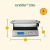 imageCuisinart Griddler Indoor Grill Panini Press Sandwich Maker ampamp More 5in1 Grilling DishwasherSafe Nonstick Cooking Plates GR4NNAS Stainless SteelElite