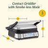 imageCuisinart Griddler Indoor Grill Panini Press Sandwich Maker ampamp More 5in1 Grilling DishwasherSafe Nonstick Cooking Plates GR4NNAS Stainless SteelSmokeless Griddler