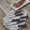 imageCuisinart Knife Set 6pc Steak Knife Set with Steel Blades for Precise Cutting Lightweight Stainless Steel ampamp Durable C77TR6PSK BlackBlack