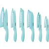 imageCuisinart 12Piece Kitchen Knife Set Advantage Color Collection with Blade Guards Multicolored C5512PCER1Aqua