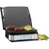 imageCuisinart Griddler Indoor Grill Panini Press Sandwich Maker ampamp More 5in1 Grilling DishwasherSafe Nonstick Cooking Plates GR4NNAS Stainless SteelSmokeless Griddler