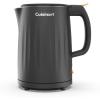 imageCuisinart Soho 1Liter Double Wall Electric Hot Water Kettle Tea Kettle with Stainless Steel Interior One Touch Operation to Boil Water for Tea Hot Cocoa or Instant Oatmeal CK10BK BlackBlack