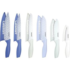 imageCuisinart C550112PCKS Collection 12Piece Knife Multicolor AdvantageCutlerySet MulticoloredBlue Waves