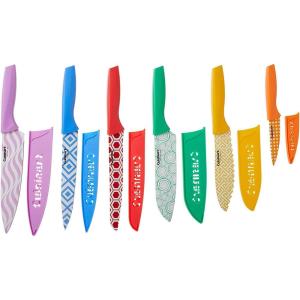 imageCuisinart C5512PR2 Advantage Color Collection 12Piece Printed Color Cutlery Set Multicolor8