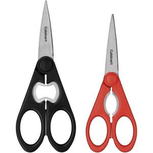 imageCuisinart C77SHRP 9quot Poultry Shears with SoftGrip Handles7Inch Red and 8Inch Black