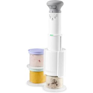imageCuisinart FastFreeze 5in1 Ice Cream Sorbet Milkshakes Slushies and MixIn Frozen Dessert Maker Compact Machine Easy to Use Includes 3 Mixing Cups with Lids ICEFD10