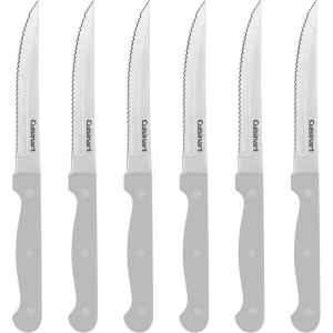 imageCuisinart Knife Set 6pc Steak Knife Set with Steel Blades for Precise Cutting Lightweight Stainless Steel ampamp Durable C77TR6PSK BlackGray