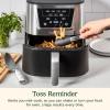 imageCuisinart Air Fryer Large 6Quart Basket with 4 Cooking Functions to Air Fry Bake Roast and Keep Warm 3 Presets PFASFree DishwasherSafe Parts AIR180 Black ampamp Stainless Steel