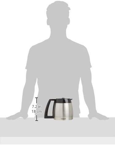 imageCuisinart DCG600RC 10Cup Replacement Thermal Carafe with Lid Compatible with Cuisinart Coffeemakers Stainless SteelCarafe