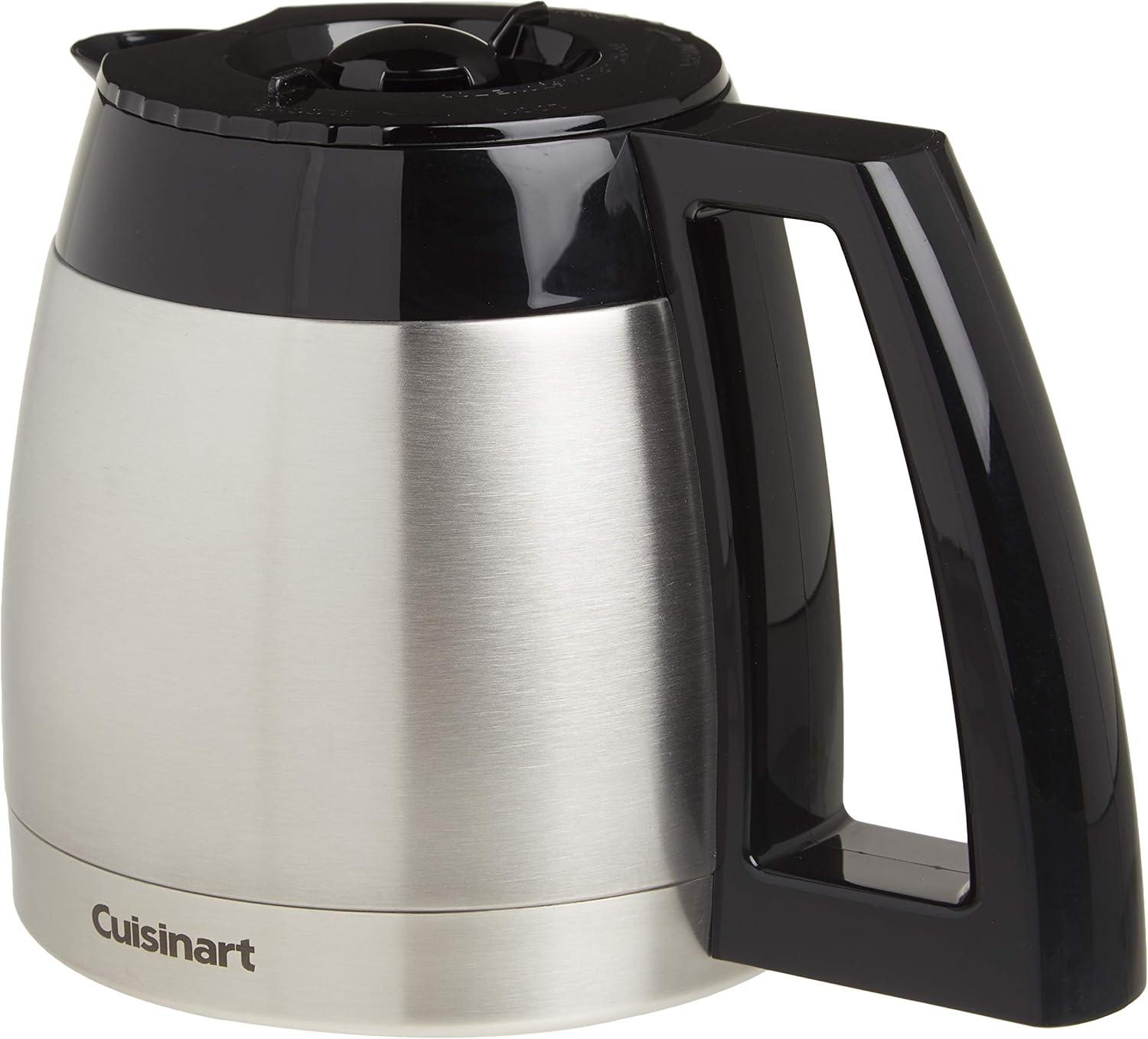 imageCuisinart DCG600RC 10Cup Replacement Thermal Carafe with Lid Compatible with Cuisinart Coffeemakers Stainless SteelCarafe