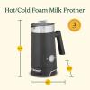 imageCuisinart Hot and Cold Foam Milk Frother Electric Frother for Coffee Lattes Cappuccinos Macchiatos Hot Chocolate and More Stainless Steel Nonstick Milk Tank Cool Touch Exterior FR16 Black
