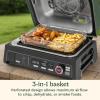 image:imageCuisinart FlavorBoost  8in1 Outdoor Electric Grill Portable Electric Grill Outdoor Barbecue Smoker amp Air Fry Cook 6 Steaks Versatile BBQ Smoker amp Portable BBQ Outdoors