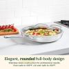 image:imageCuisinart PureClad PureClad TriplePly 12 Stainless Steel Skillet with Helper Handle and Cover PCT2230HC12 Inch Skillet