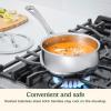 image:imageCuisinart PureClad PureClad TriplePly 12 Stainless Steel Skillet with Helper Handle and Cover PCT2230HC12Piece Set