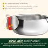 image:imageCuisinart PureClad PureClad TriplePly 12 Stainless Steel Skillet with Helper Handle and Cover PCT2230HC45 Quart Dutch Oven