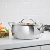 image:imageCuisinart PureClad PureClad TriplePly 12 Stainless Steel Skillet with Helper Handle and Cover PCT2230HC45 Quart Dutch Oven