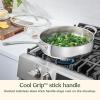 image:imageCuisinart PureClad PureClad TriplePly 12 Stainless Steel Skillet with Helper Handle and Cover PCT2230HC55 Quart Saute Pan