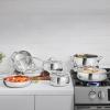 image:imageCuisinart PureClad Triple Ply Stainless Steel 55 Qt Saute Pan wCover12Piece Set