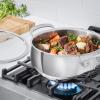 image:imageCuisinart PureClad Triple Ply Stainless Steel 55 Qt Saute Pan wCover45 Quart Dutch Oven