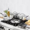 image:imageCuisinart RADIANT PRO 11Piece Stainless with Brushed Titanium Finish Cookware Set