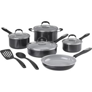 image:imageCuisinart 11Pc Advantage Ceramic Nonstick Set 55C11BK
