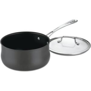 image:imageCuisinart Contour 1Quart PURELYCERAMIC Nonstick PFAS Free HardAnodized Saucepan with Cover 6419C14
