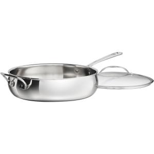 image:imageCuisinart PureClad Triple Ply Stainless Steel 55 Qt Saute Pan wCover55 Quart Saute Pan