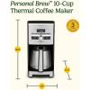 image:imageCuisinart Personal Brew 10Cup Thermal Coffee Maker Fully Automatic Programmable Coffee Machine with Hot or Over Ice Options Brew Strength Control 52 Ounce Removable Water Reservoir DCC10