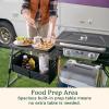 image:imageCuisinart Prep N Go Folding Gas Grill Portable StandUp Propane Grill with Compact Fold and Storage Tote Wheels and Side Table 18000 BTUs for Camping Tailgating Outdoor Cooking