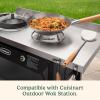 image:imageCuisinart 12 Carbon Steel Hammered Wok Traditional Round Bottom Stir Fry Pan with Wooden amp Helper Handle for Authentic Asian Cuisine Wok Hei Cooking Perfect for StirFry Saut amp Deep Fry12 Carbon Steel Hammered Wok