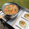 image:imageCuisinart 12 Carbon Steel Hammered Wok Traditional Round Bottom Stir Fry Pan with Wooden amp Helper Handle for Authentic Asian Cuisine Wok Hei Cooking Perfect for StirFry Saut amp Deep Fry14 Carbon Steel Hammered Wok