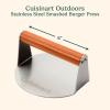 image:imageCuisinart 6 Stainless Steel Smashed Burger Press Juicy and Crispy Burgers for BBQs CookoutsStainless Steel