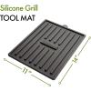 image:imageCuisinart CTM820 Silicone Grill Tool Mat 11 x 14 Black