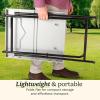 image:imageCuisinart Fold n Go Prep Table Portable Folding Table and Grill Stand with Tool hooks Trash Bag Holder Paper Towel Rack 24 x 20 Steel Food Prep Station Perfect for BBQs Tailgates and Camping