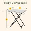 image:imageCuisinart Fold n Go Prep Table Portable Folding Table and Grill Stand with Tool hooks Trash Bag Holder Paper Towel Rack 24 x 20 Steel Food Prep Station Perfect for BBQs Tailgates and Camping