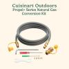 image:imageCuisinart Natural Gas Conversion Kit for Propel Gas Grill 10FT Hose amp Adapters for Endless Gas CSA Approved Outdoor Grilling Appliance Propane to NG Complete Kit