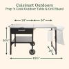 image:imageCuisinart Prep n Cook Outdoor Table and Grill Stand Stainless Steel Folding Table with Wheels 48 x 24 Prep Station for Home BBQ Tailgates Cookouts