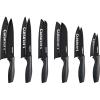 image:imageCuisinart Knife Set 12pc Ceramic Coated Knife Set with 6 Blades amp 6 Blade Guards Lightweight Stainless Steel Durable amp Dishwasher Safe Soft BlackBlack