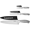 image:imageCuisinart Classic Forged Knife Set  HighCarbon Hammered Stainless Steel Blades Sheath Guards Ultra Sharp Edge ExtraWide Bolster for Stability 4Piece Set 7 Santoku 5 Santoku6Piece 8 Chef  55 Utility  35 Paring
